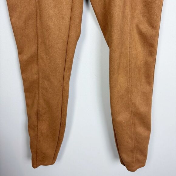 SPANX | Rich Caramel Faux Suede Pull On High Waist Leggings Women’s Size X-Large - Picture 6 of 12